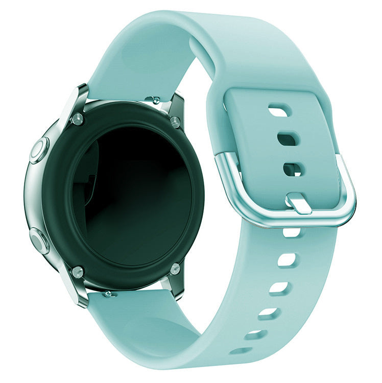 Pulseira de Silicone TYS universal para smartwatch 20mm na cor turquesa