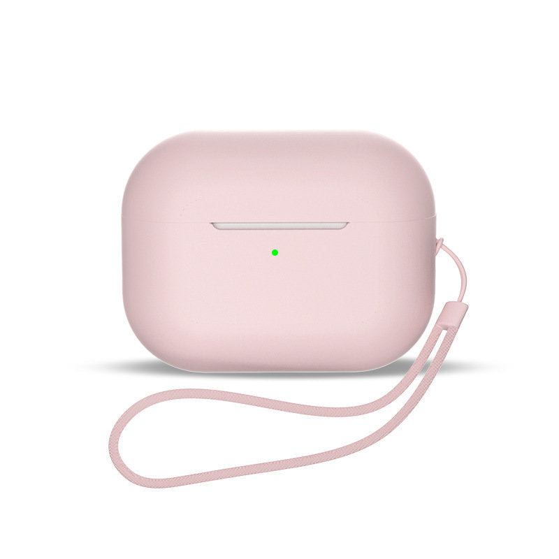 Capa de silicone para AirPods 1 / AirPods 2 + alça de pulso - rosa