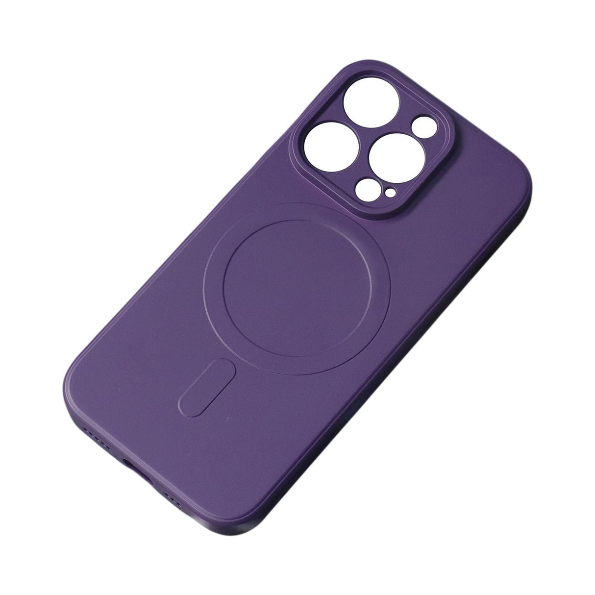 Caso de Silicone com MagSafe para iPhone 15 - roxo
