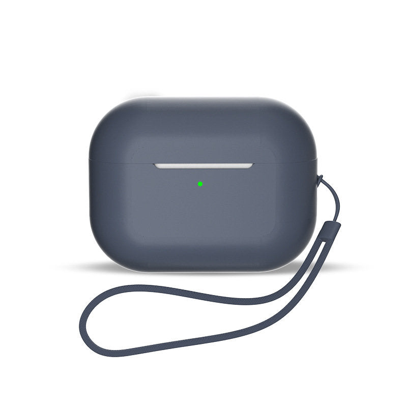 Capa de silicone para AirPods 1 / AirPods 2 + alça de pulso - azul