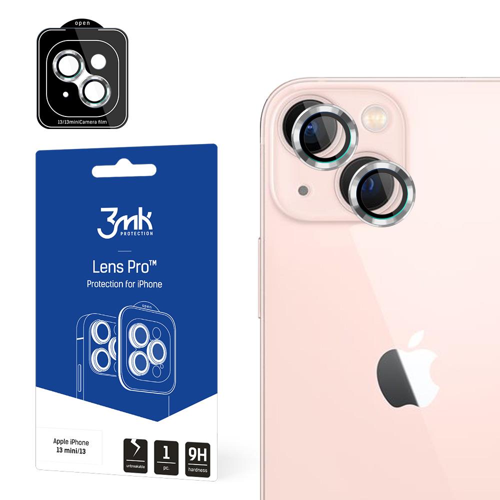 Proteção de lente 3mk Lens Protection Pro para iPhone 13 mini / iPhone 13 - prateada