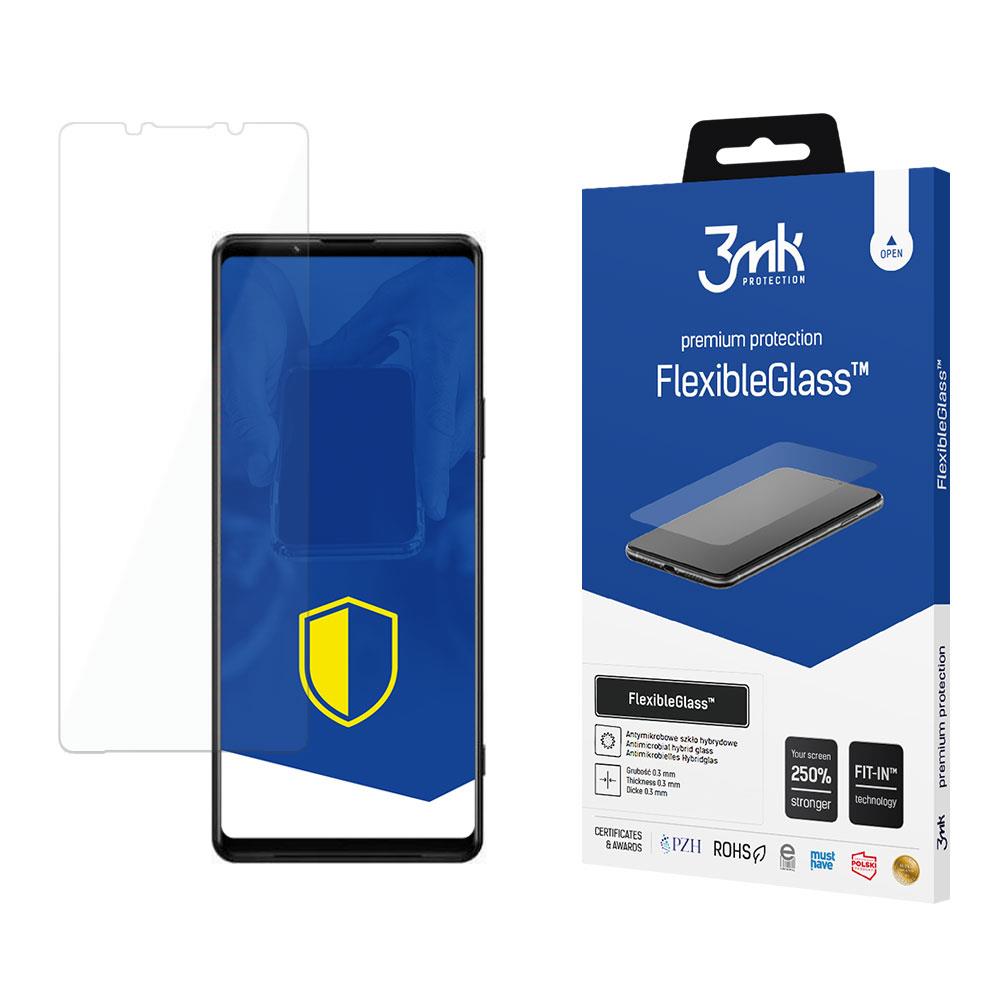 Vidro híbrido 3mk FlexibleGlass™ para Sony Xperia 1 III 5G