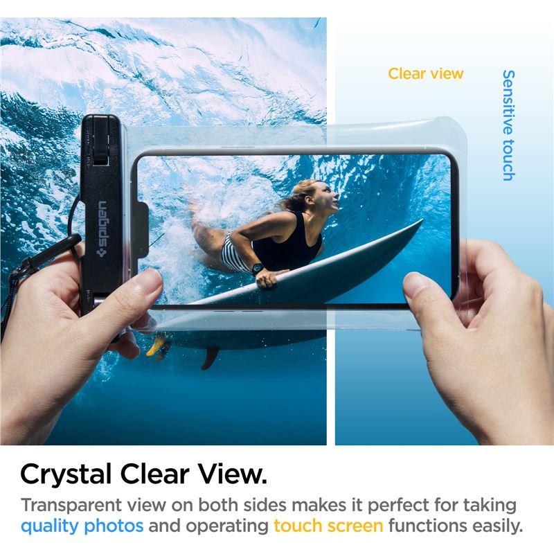 Estojo à prova d'água Spigen A601 universal - transparente