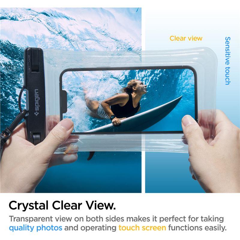 Estojo à prova d'água Spigen A610 universal - transparente