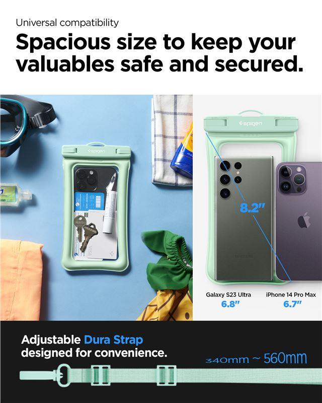 Etui wodoodporne Spigen A610 universal - menta