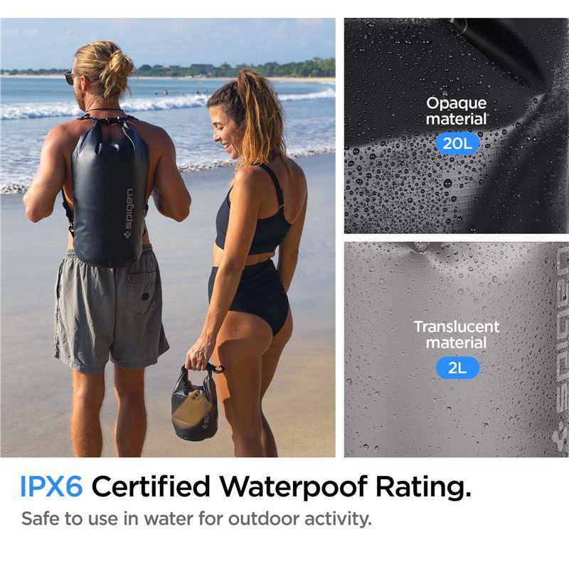 Mochila impermeável universal Spigen A630 - preta