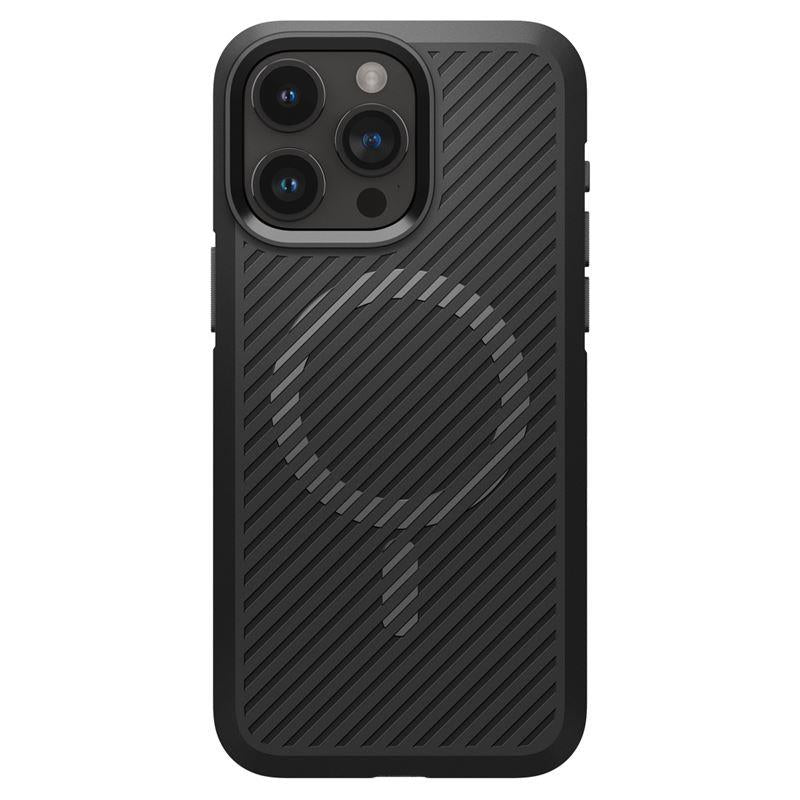 Capa Spigen Core Armor Mag com MagSafe para iPhone 15 Pro Max - preto fosco