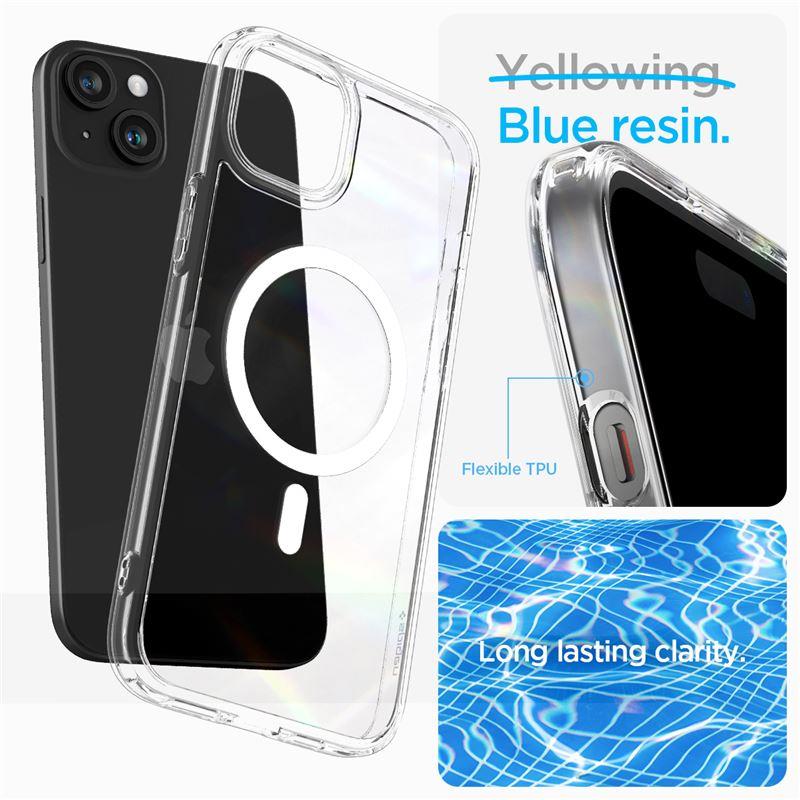 Capa Spigen Crystal Hybrid MagSafe para iPhone 15 Plus - transparente