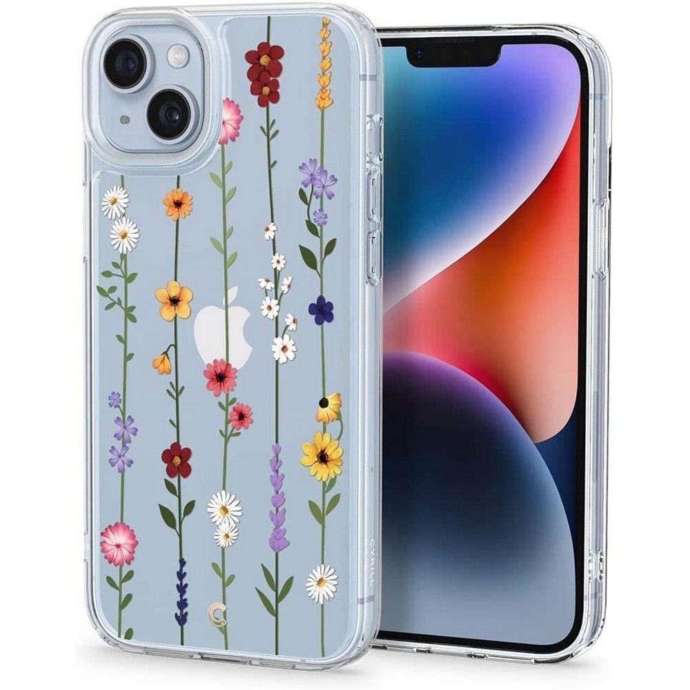 Capa Spigen Cyrill Cecile para iPhone 14 Plus - transparente com flores
