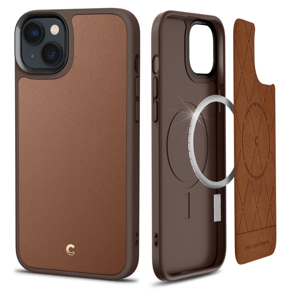 Etui Spigen Cyrill Kajuk Mag com MagSafe para iPhone 14 Plus - castanho