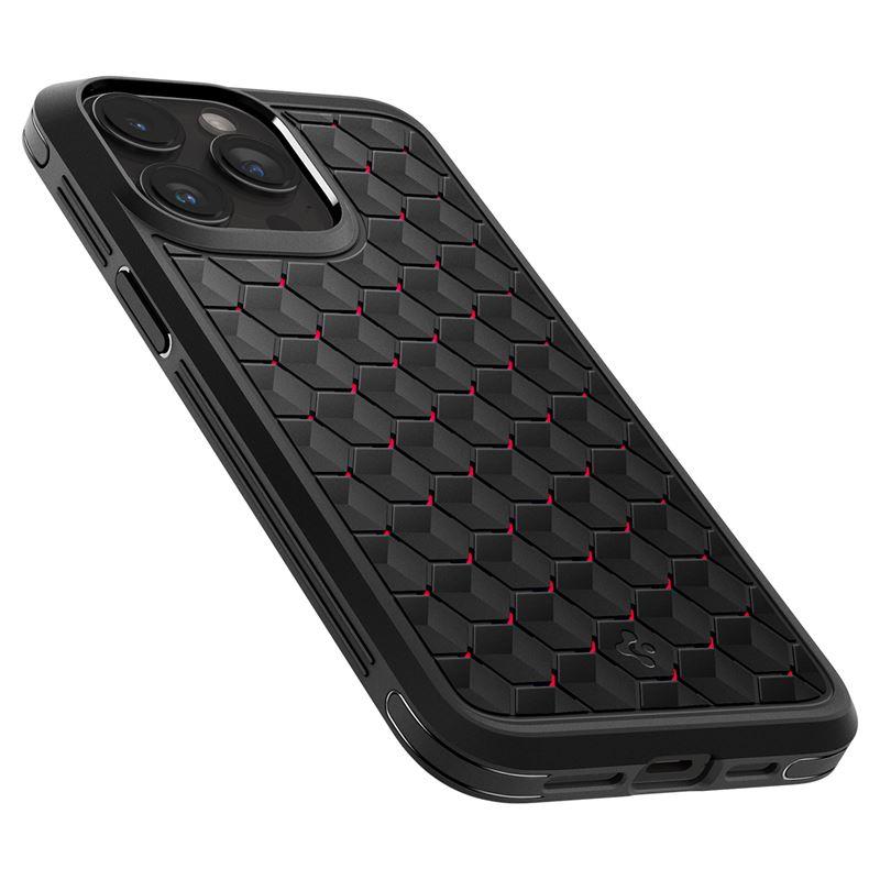 Capa Spigen Cryo Armor para iPhone 15 Pro Max - preto e vermelho