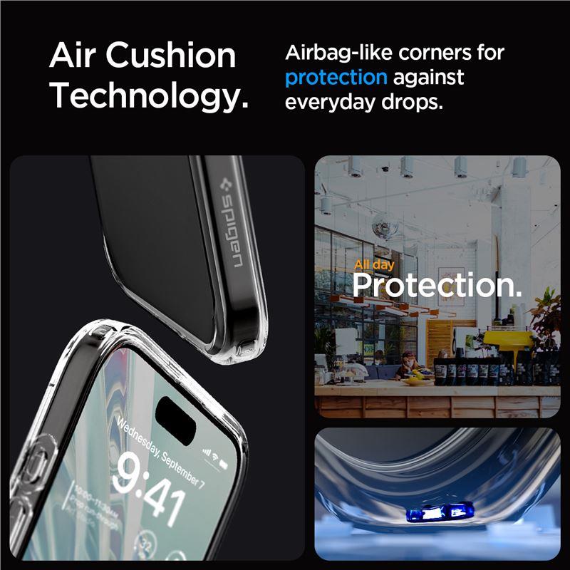 Capa Spigen Crystal Hybrid para iPhone 15 Pro Max - transparente