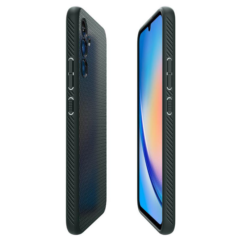 Capa Spigen Liquid Air para Samsung Galaxy A34 5G - verde escuro