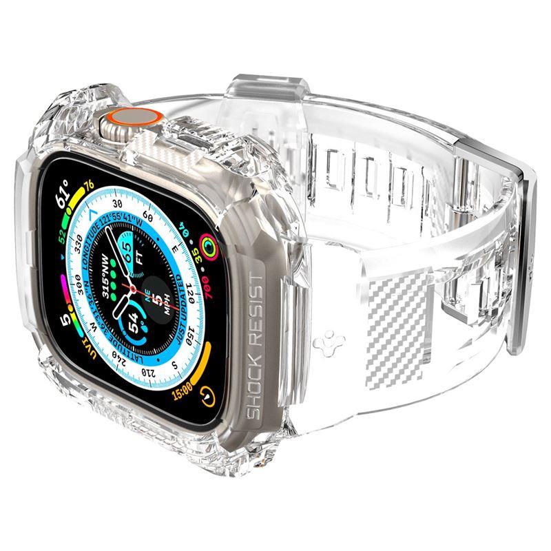 Estojo com alça Spigen Rugged Armor Pro para Apple Watch Ultra (49 mm) - transparente