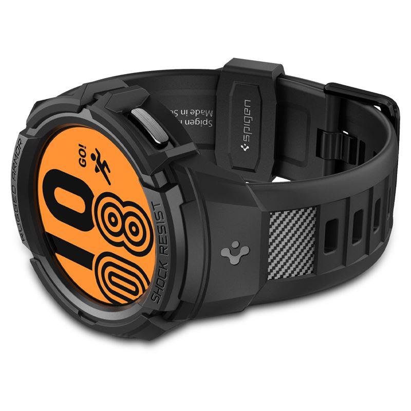 Capa Spigen Rugged Armor Pro com alça para Samsung Galaxy Watch 5 Pro (45 mm) - preta