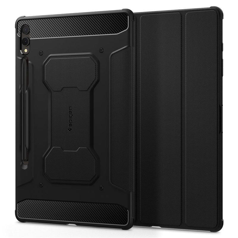 Estojo Spigen Rugged Armor Pro para Samsung Galaxy Tab S9+ 12.4'' X810 / X816B - preto