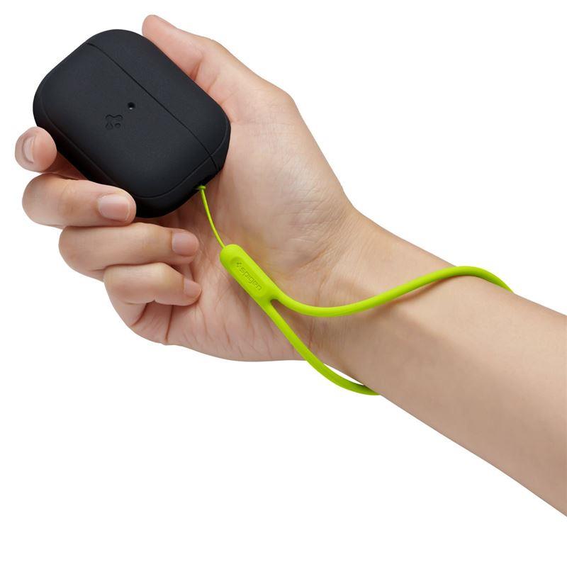 Capa Spigen Silicone Fit Strap para Apple AirPods Pro 1 / 2 - preto-verde