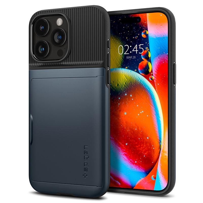 Capa Spigen Slim Armor CS para iPhone 15 Pro - azul