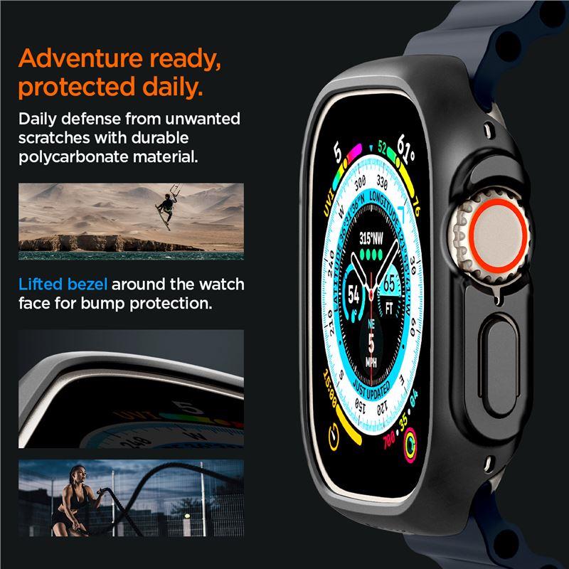 Capa Spigen Thin Fit para Apple Watch Ultra (49 mm) - preta