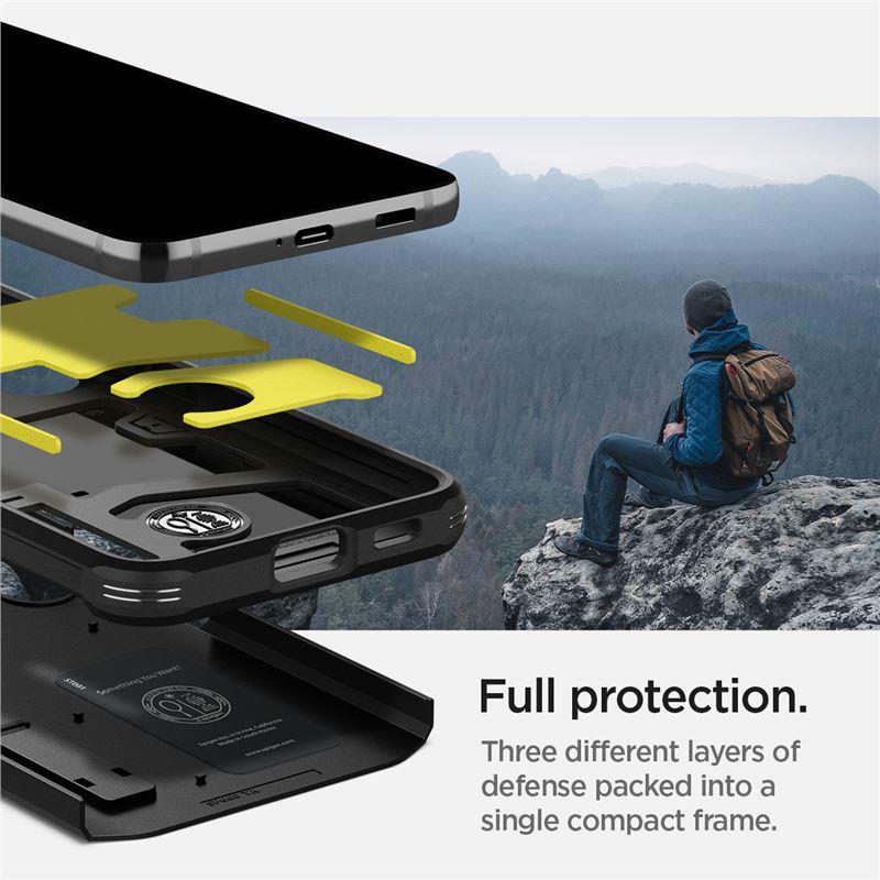 Capa Spigen Tough Armor para Samsung Galaxy S22 - preta