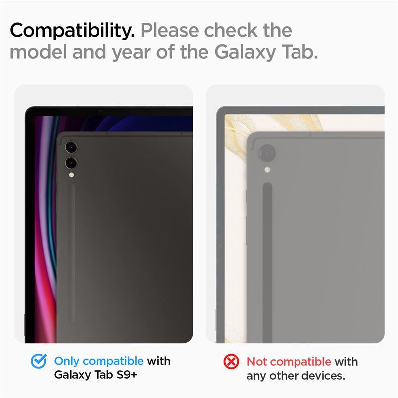 Capa Spigen Tough Armor Pro para Samsung Galaxy Tab S9+ 12.4'' X810 / X816B - preta