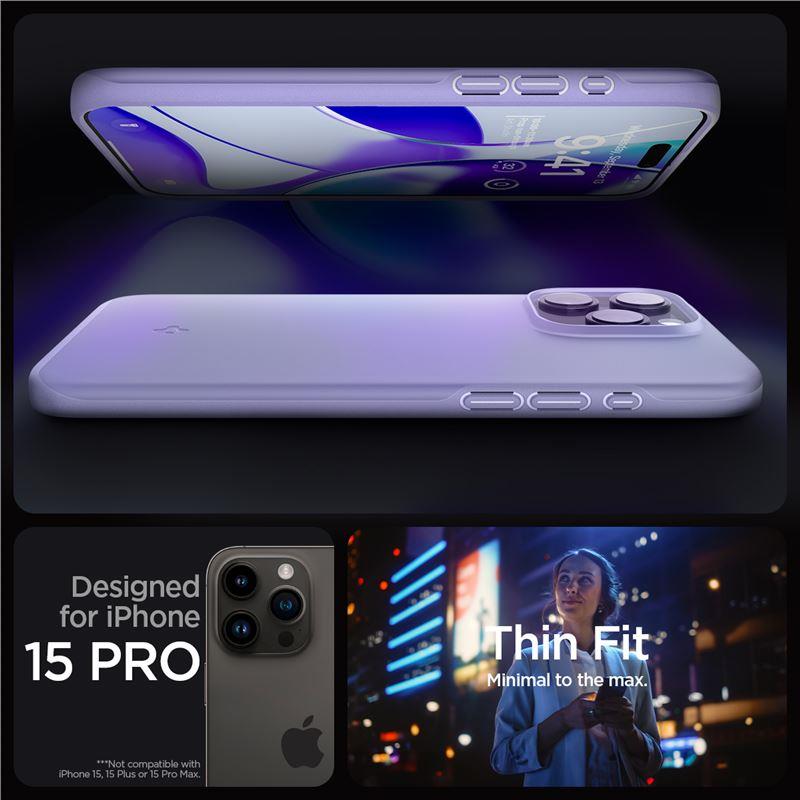 Capa Spigen Thin Fit para iPhone 15 Pro - violeta
