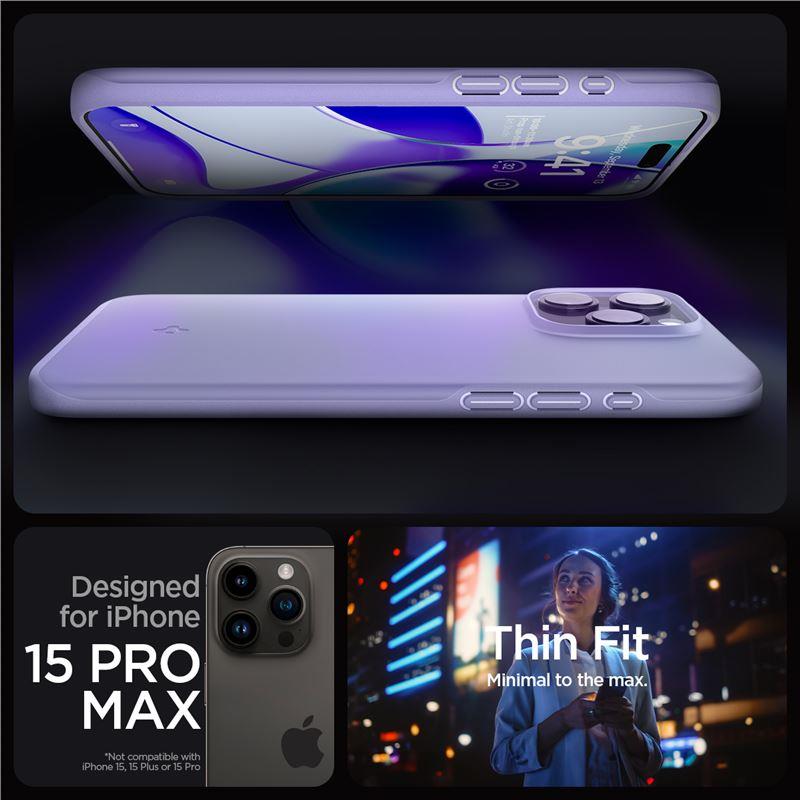 Capa Spigen Thin Fit para iPhone 15 Pro Max - violeta