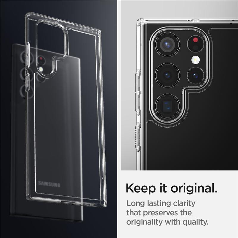 Capa Spigen Ultra Hybrid para Samsung Galaxy S22 Ultra - transparente