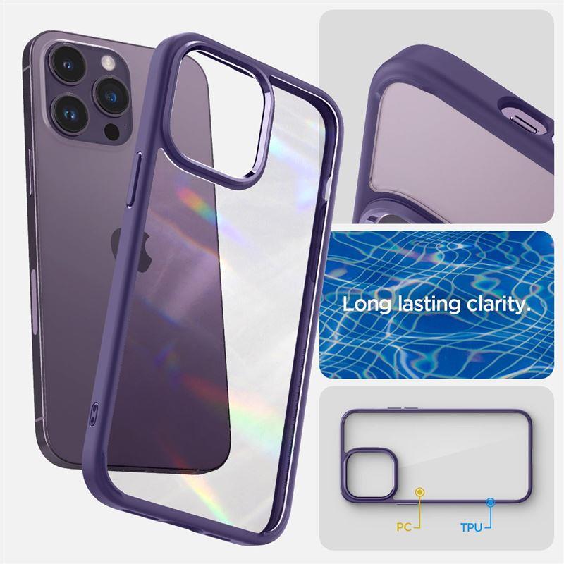 Capa Spigen Ultra Hybrid para iPhone 14 Pro - violeta