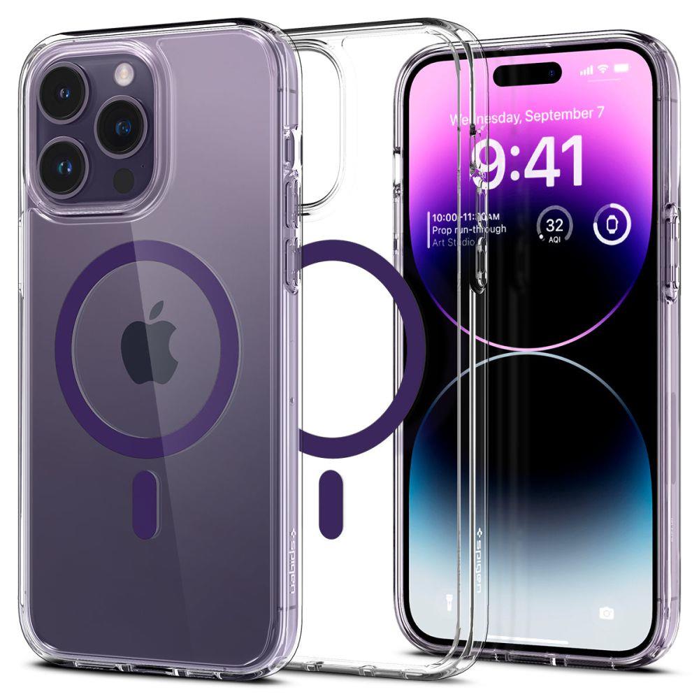 Capa Spigen Ultra Hybrid Mag com MagSafe para iPhone 14 Pro Max - violeta
