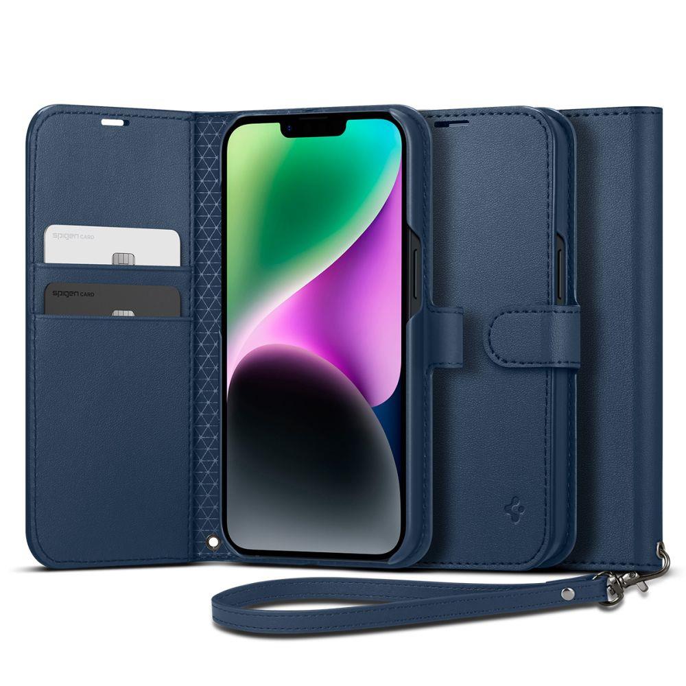 Etui Spigen Wallet S para iPhone 14 - cor granada