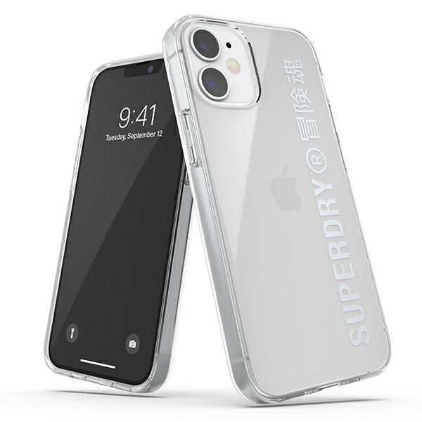 Capa SuperDry Snap para iPhone 12 mini - prateada