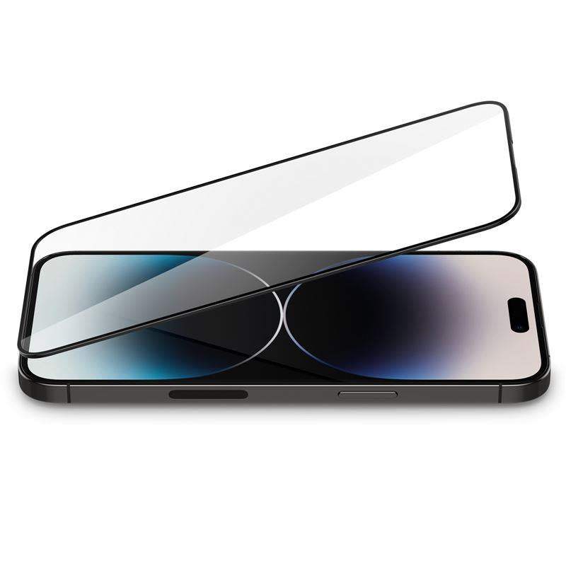 Vidro temperado Spigen Glass FC para iPhone 14 Pro Max - preto