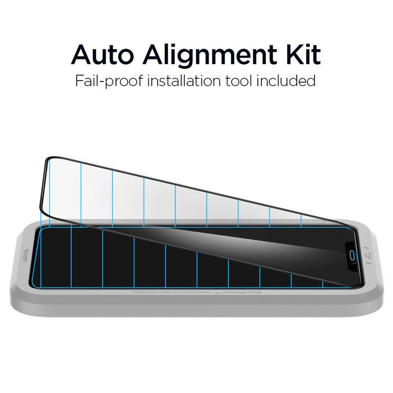 Vidro temperado Spigen Glass FC para iPhone 11 Pro - preto 2 un.