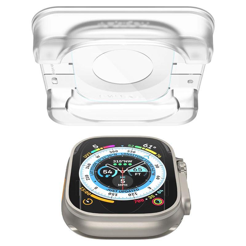 Vidro temperado Spigen Glas.tR EZ Fit para Apple Watch Ultra (49 mm) - 2 peças.