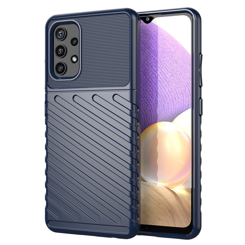 Capa Thunder Case flexível blindada para Samsung Galaxy A72 4G preta