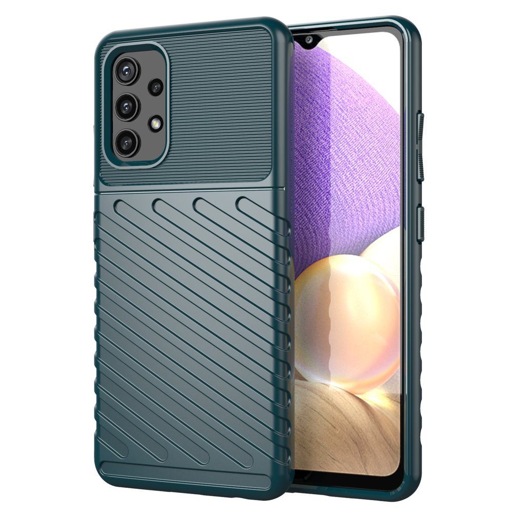 Capa Thunder Case flexível blindada para Samsung Galaxy A72 4G azul