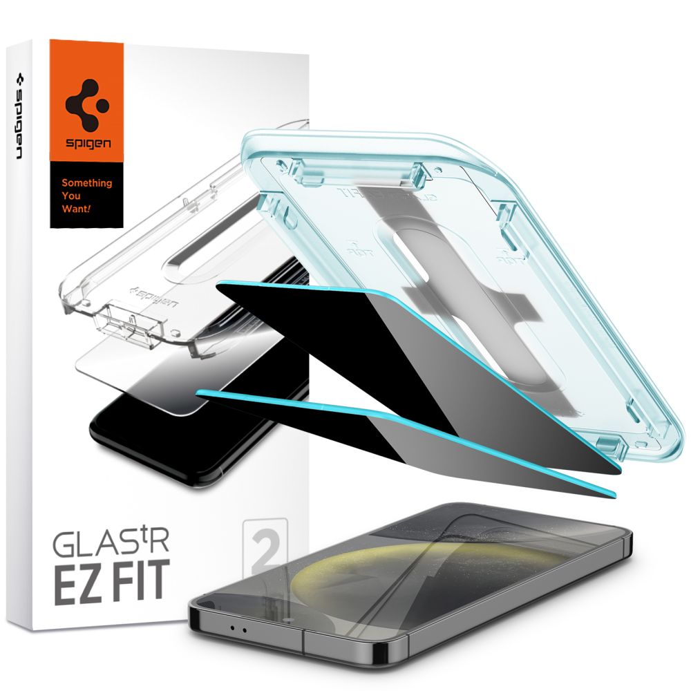 Vidro Temperado Spigen Glas.tR EZ Fit Privacy para Samsung Galaxy S24+ - 2 unidades