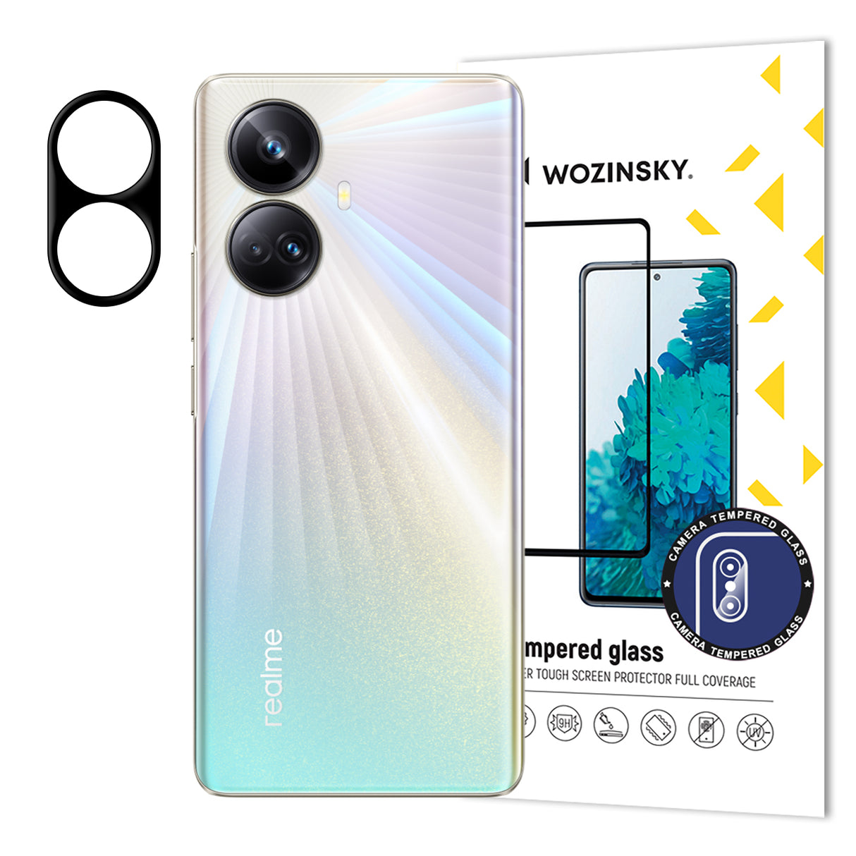 Vidro Temperado Wozinsky Full Camera Glass para a câmera do Realme 10 Pro+ 9H
