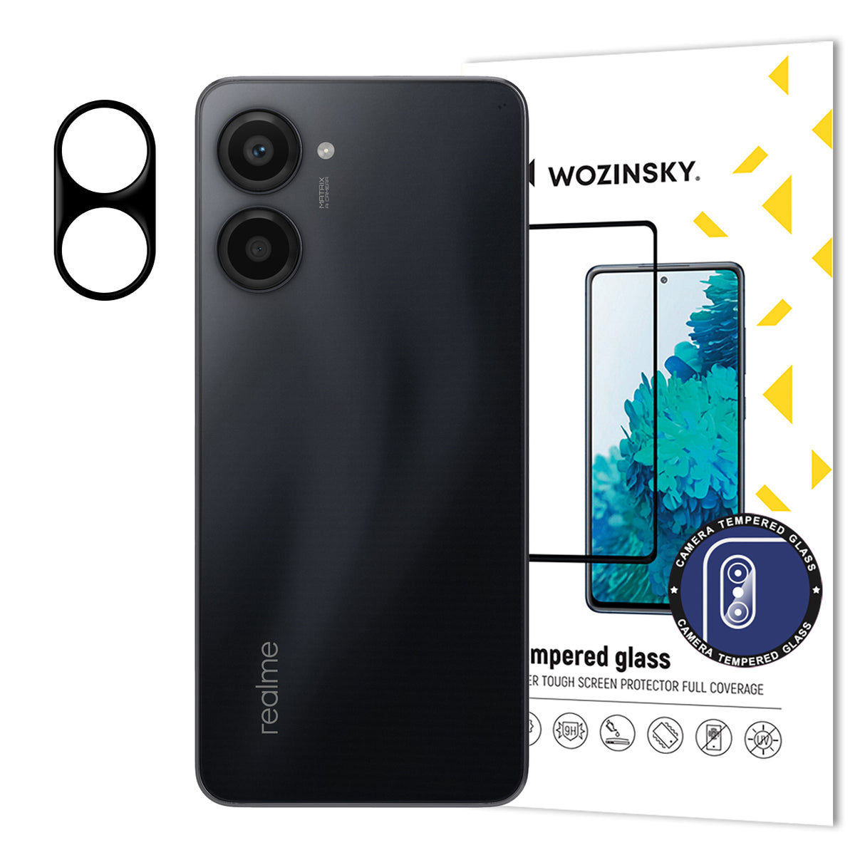 Wozinsky Full Camera Glass vidro temperado para Realme 10 Pro para câmera 9H
