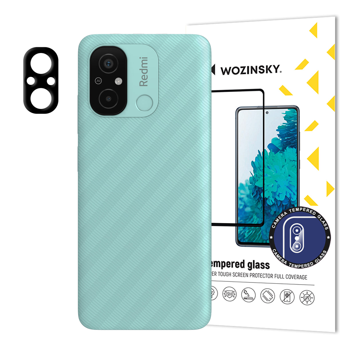 Vidro Temperado Wozinsky Full Camera Glass para Xiaomi Redmi 11A / Poco C55 / Redmi 12C para câmera 9H