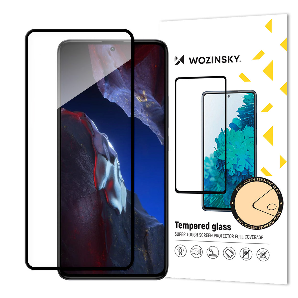 Vidro Temperado Xiaomi Poco F5 Pro 9H com moldura Wozinsky Full Glue Tempered Glass - preto