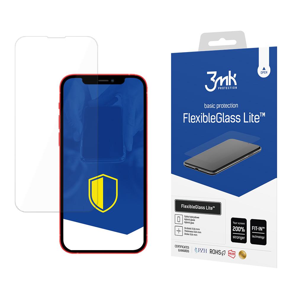 Vidro híbrido 3mk FlexibleGlass Lite™ para iPhone 13 Mini