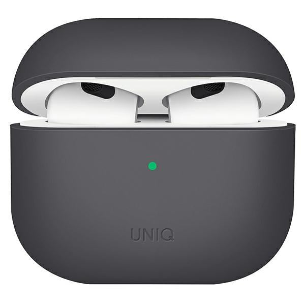 Etui Uniq Lino Silicone para AirPods 3 - cinza
