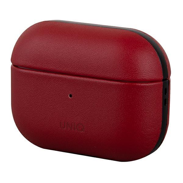 Etui UNIQ Terra em Couro Legítimo para AirPods Pro - vermelho