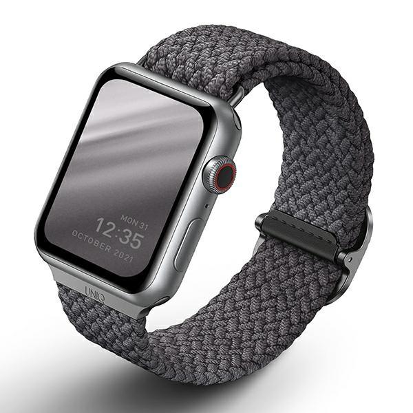 Pulseira Trançada UNIQ Aspen para Apple Watch 1/2/3/4/5/6/7/8/SE/SE2 40/38/41mm - cinza