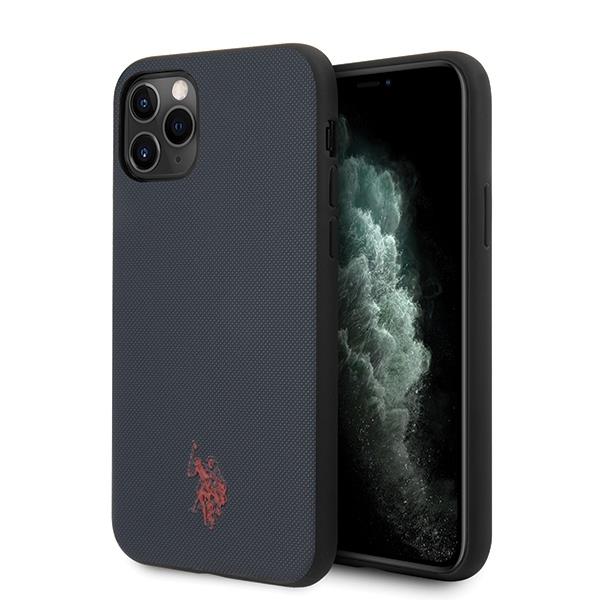 Estojo U.S. Polo Assn. Coleção Padrão Tricolor para iPhone 11 Pro Max - branco