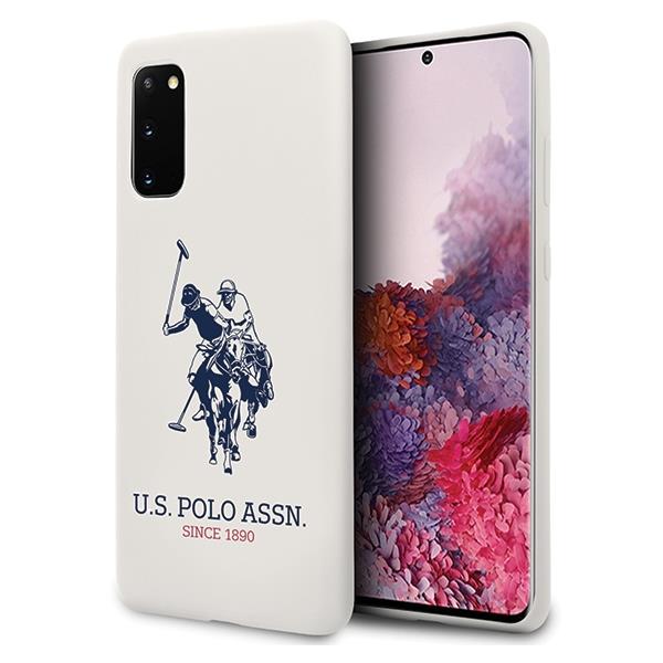 Capa U.S. Polo Assn. Silicone Collection para Samsung Galaxy S20 - azul-marinho