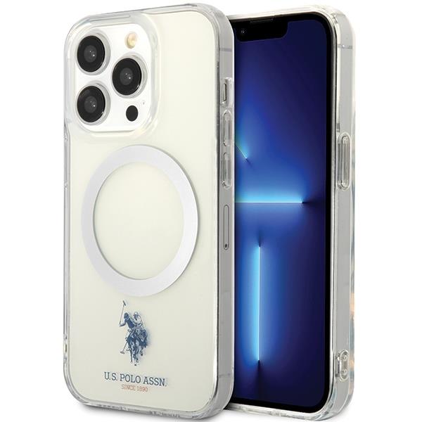 Capa U.S. Polo Assn. MagSafe Collection para iPhone 15 Pro - transparente