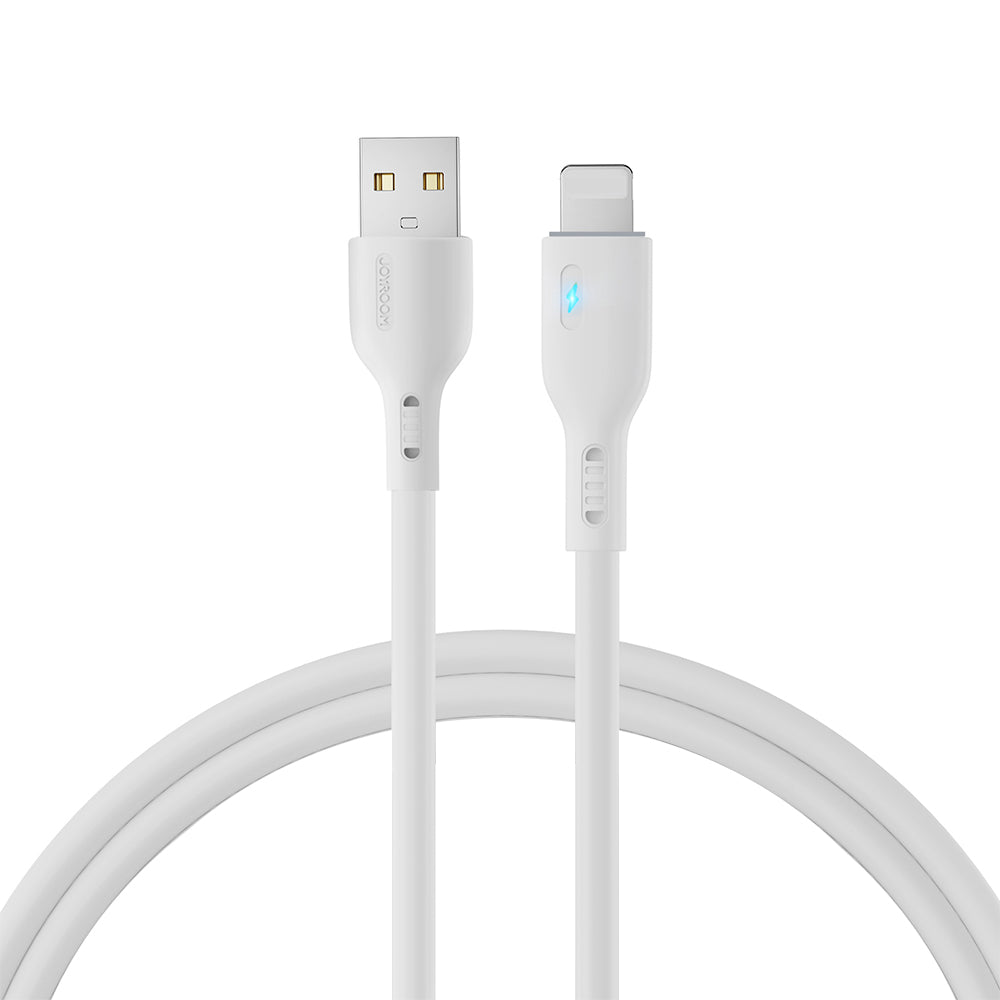 Cabo USB - Lightning 2.4A 1.2m Joyroom S-UL012A13 - branco